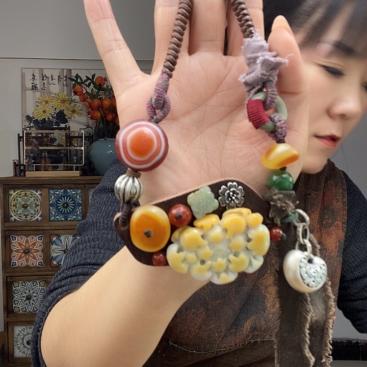 蜜蜡项链未镶嵌项链