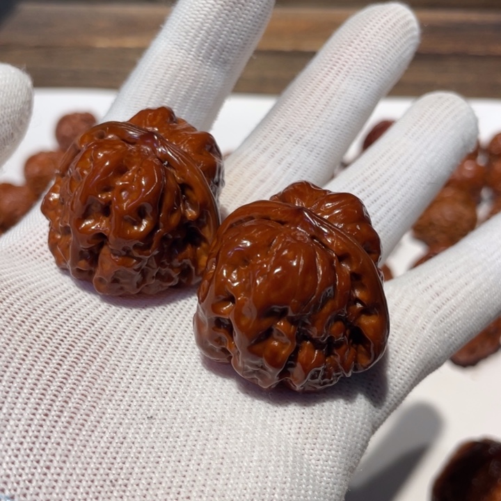 文玩核桃吊坠恭**禧蛤蟆头400.12