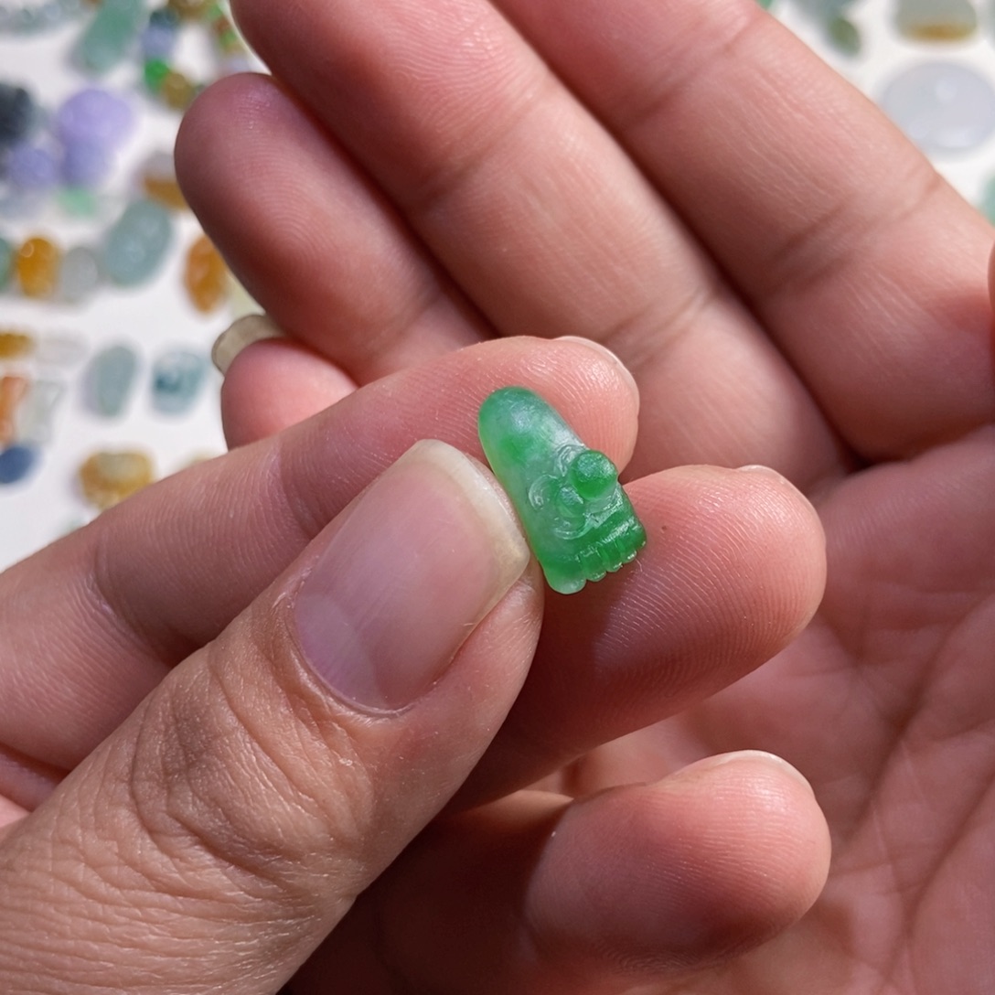 未镶嵌定制翡翠知足常乐