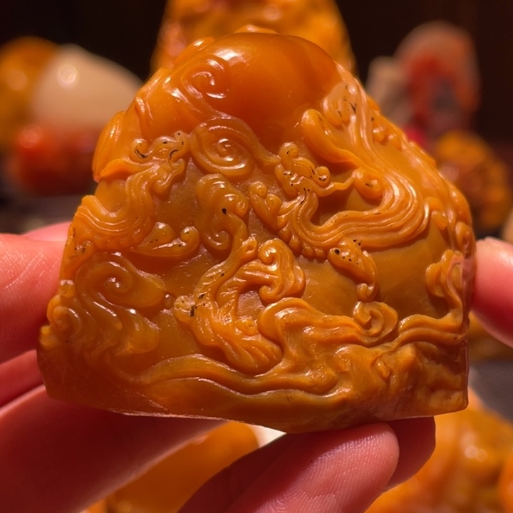寿山石柏*结晶地田黄