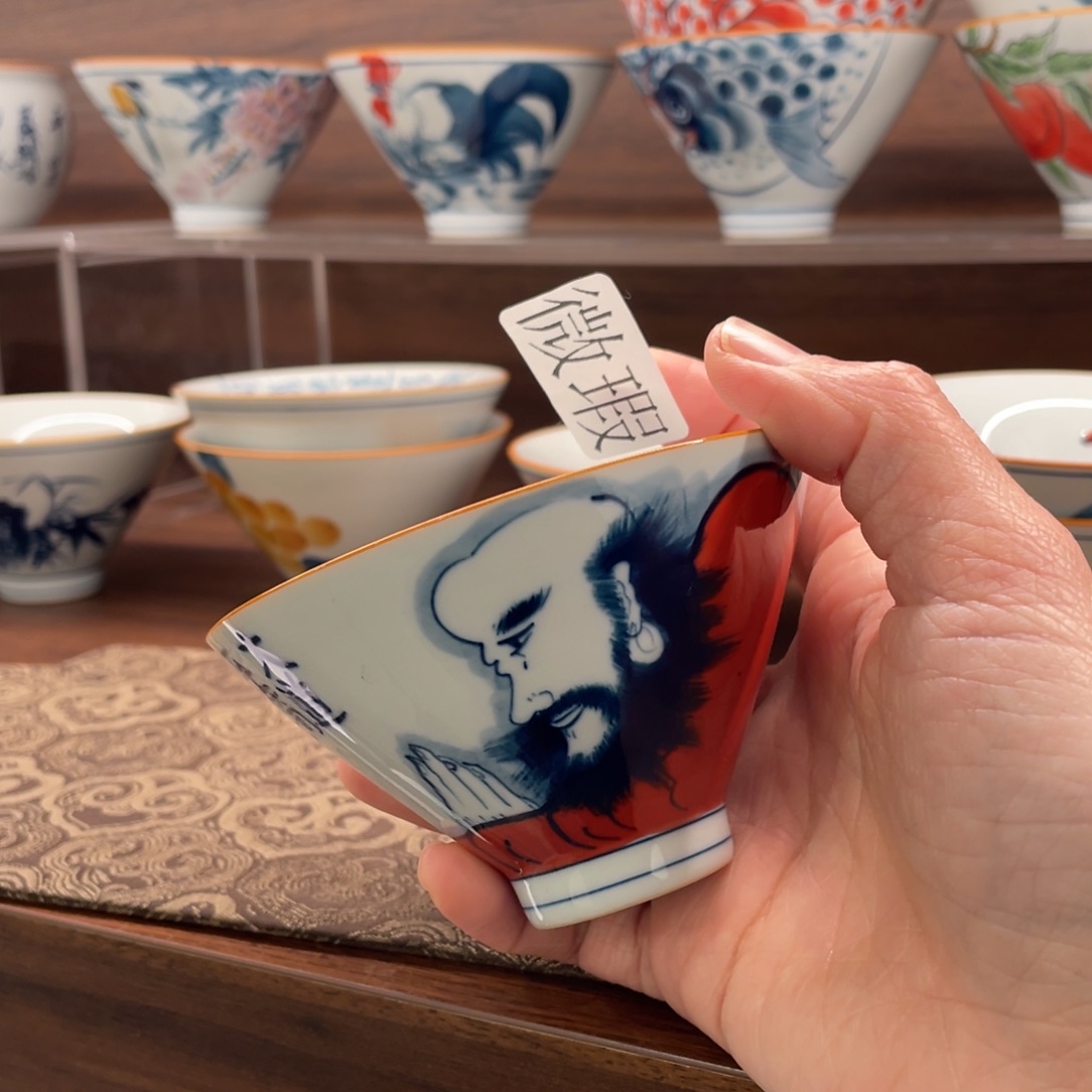 微瑕釉下彩纯手绘