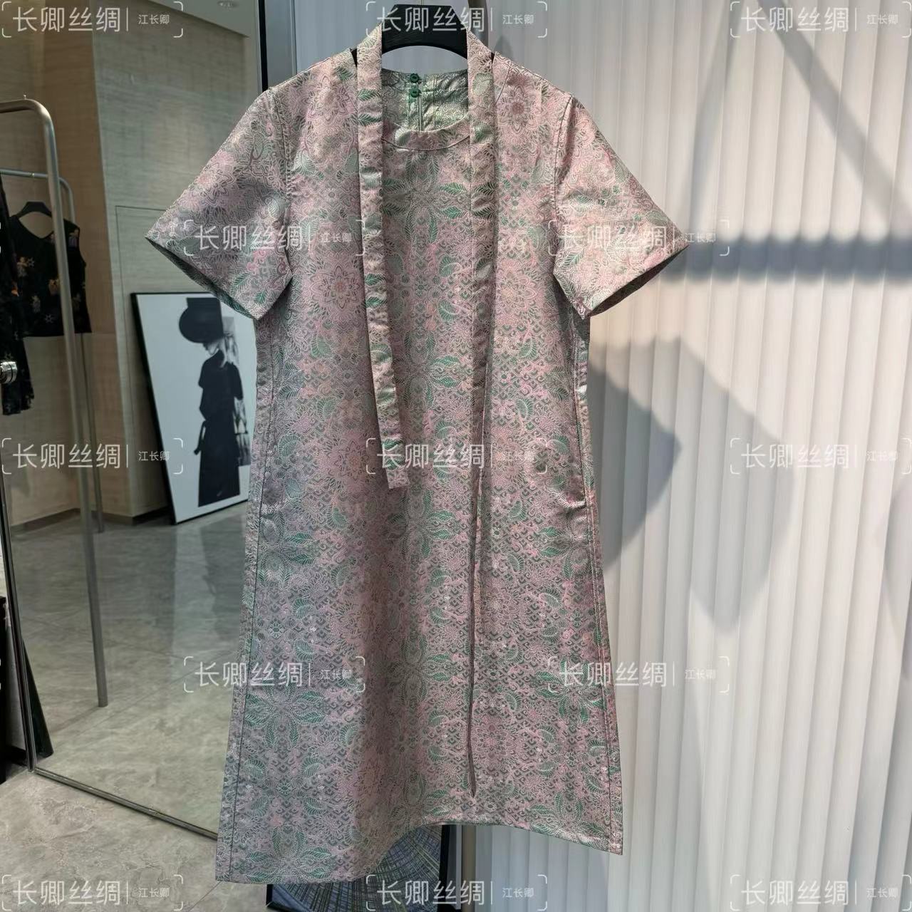 【倾云】宋锦高端气质连衣裙 10102