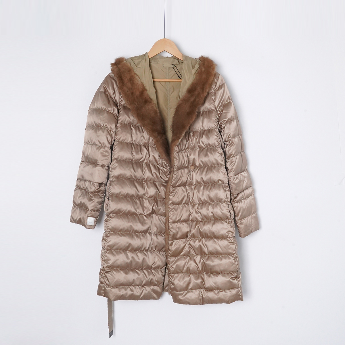 99新 MaxMara 白西伯利亚鹅绒/SC0858/羽绒服/36码女装外套秋冬