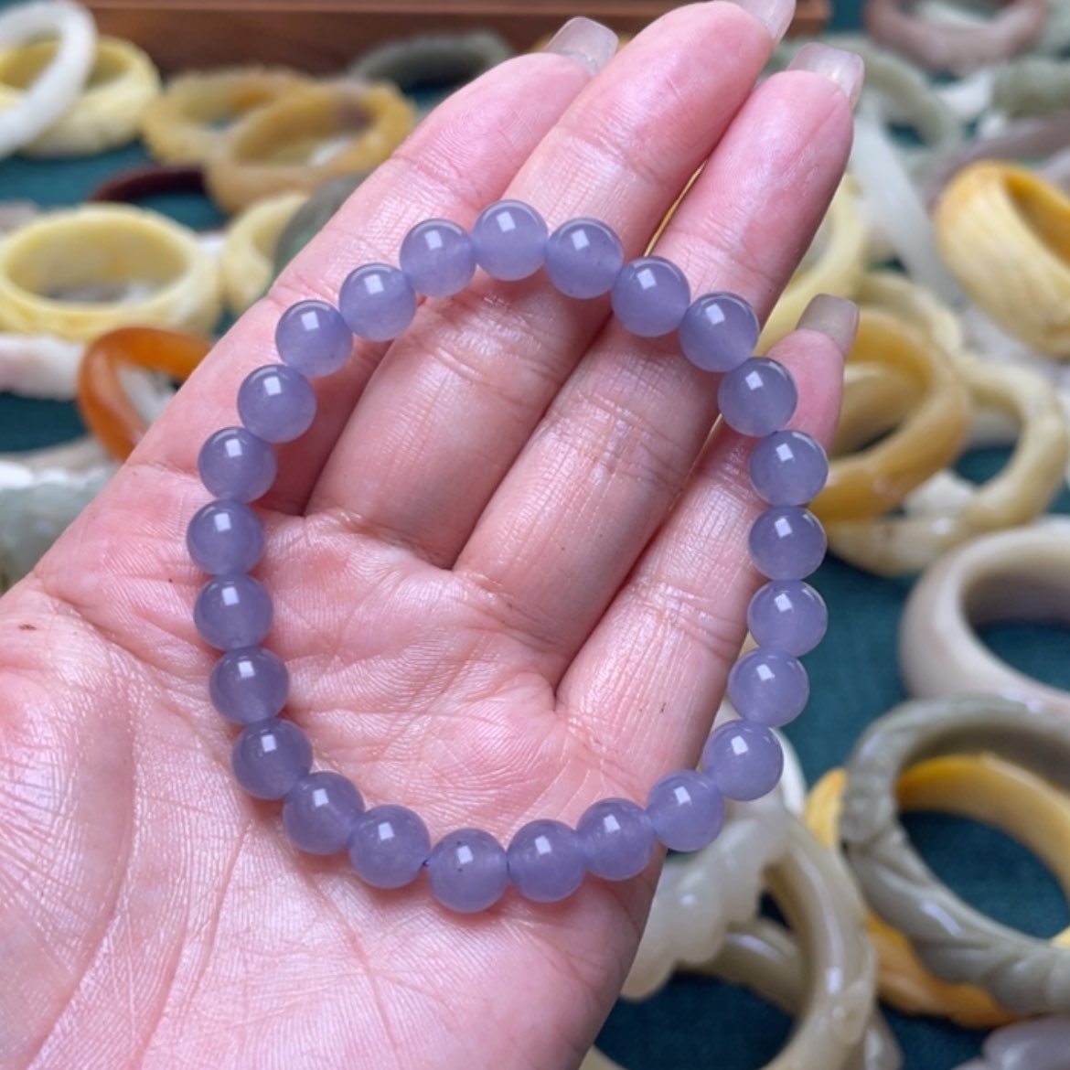 【闪购商品】石英质玉手镯（圆镯）未镶嵌