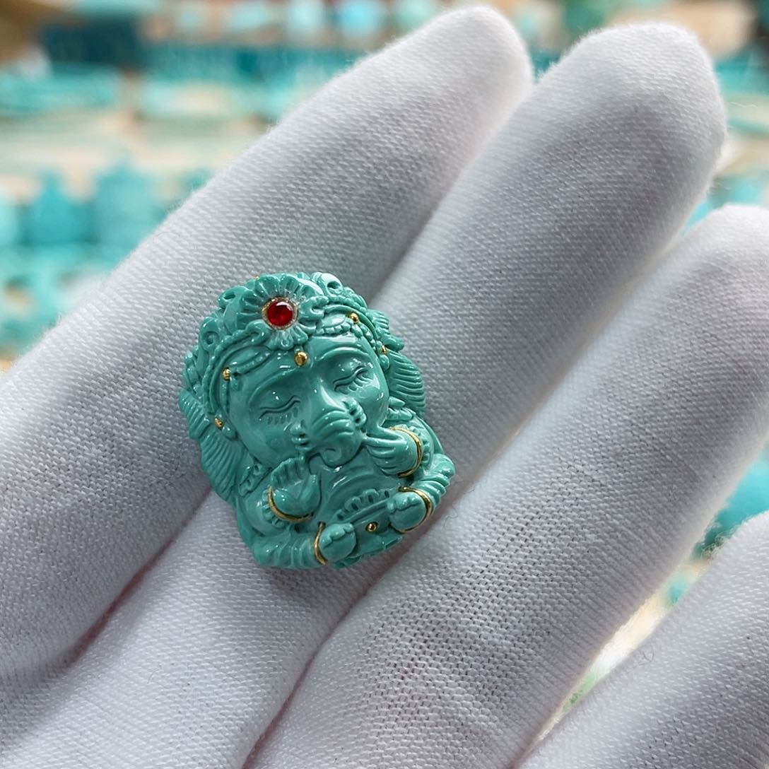 绿松石珠宝奇石未镶嵌