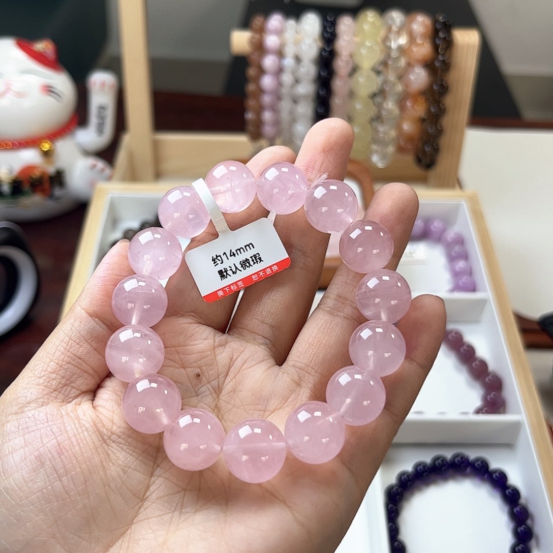 水晶手链未镶嵌Y****t14mm马粉拍两单