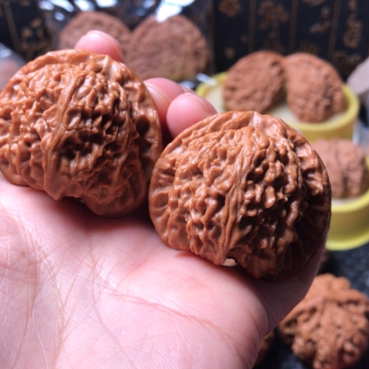 【闪购商品】摆件核桃还****！老款白狮子