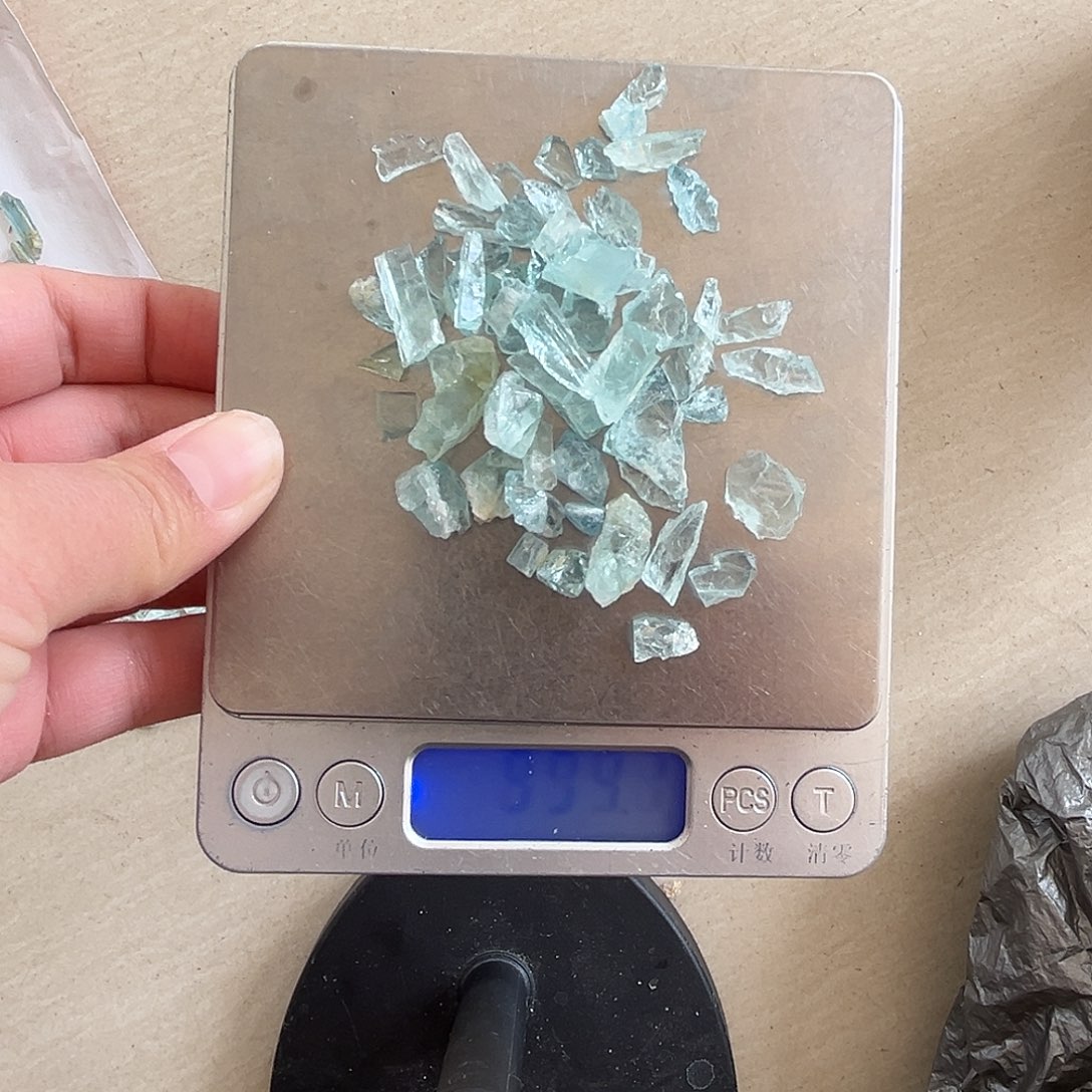 未镶嵌珠宝半成品水晶海蓝宝