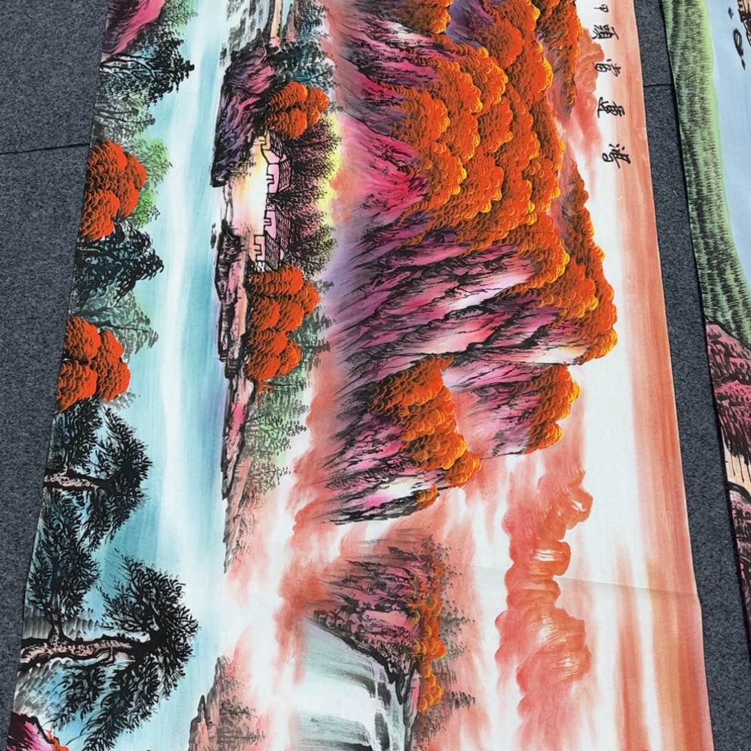 国画手绘山水作品