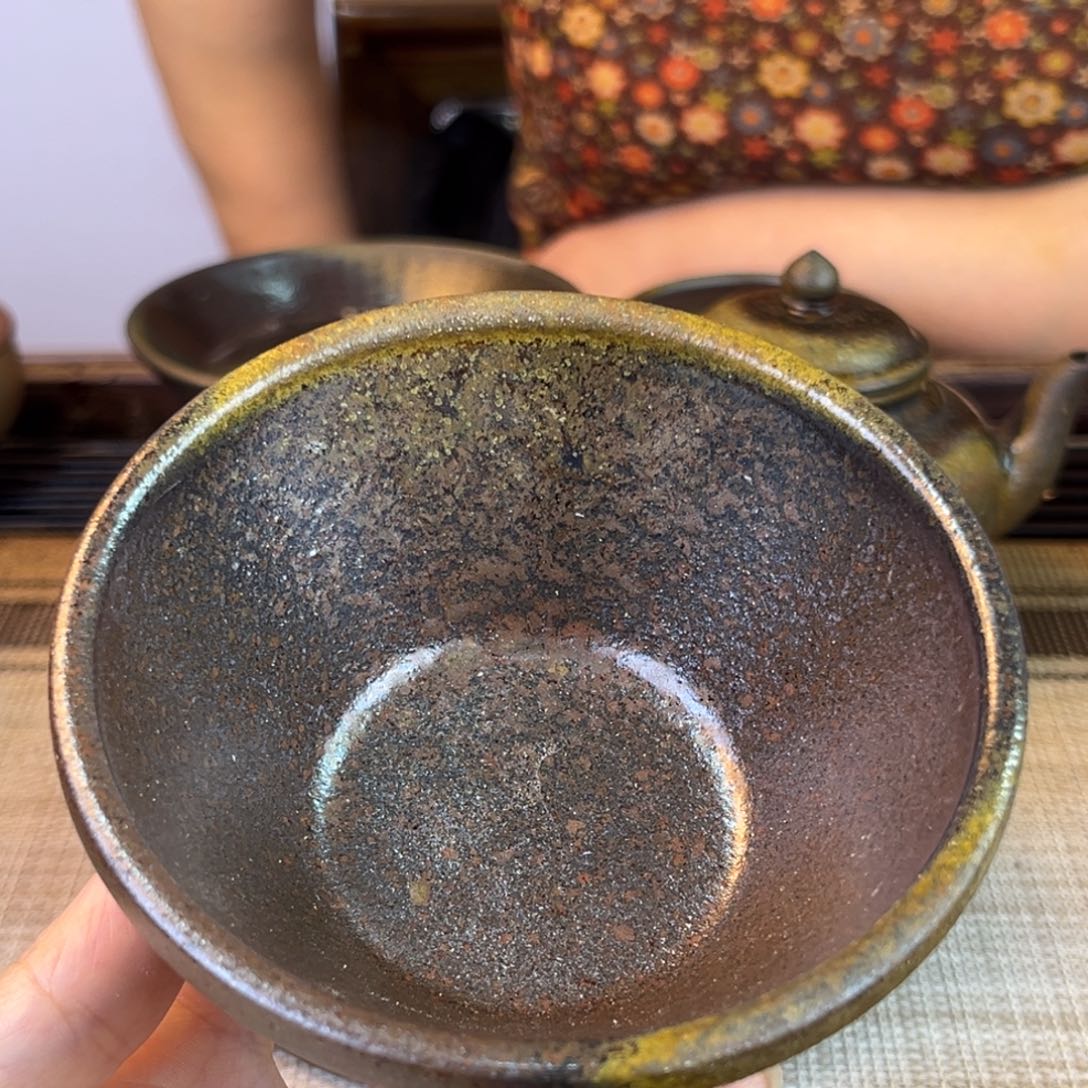 茶壶紫砂底槽清柴烧120cc