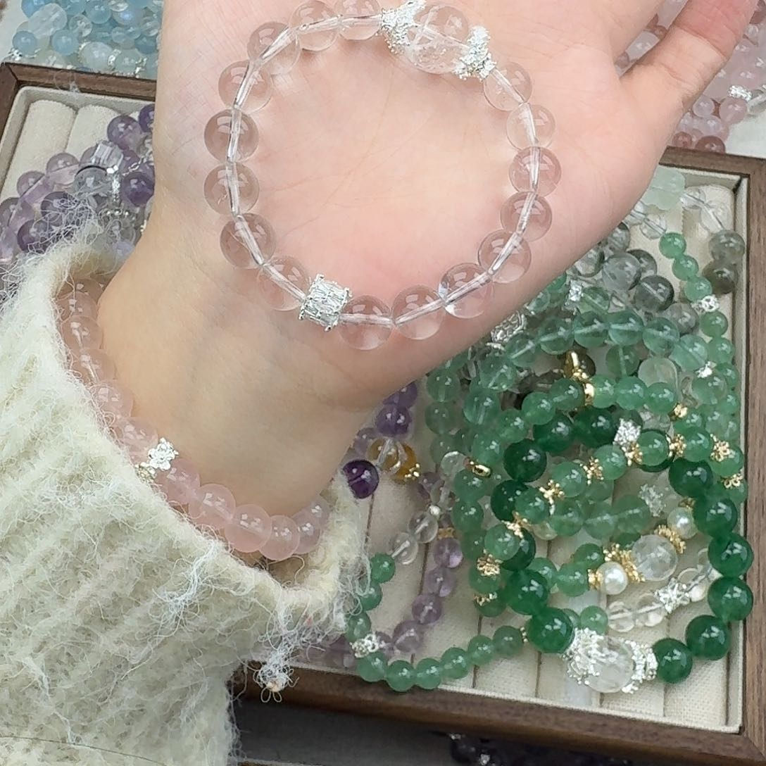 烟晶手链未镶嵌好