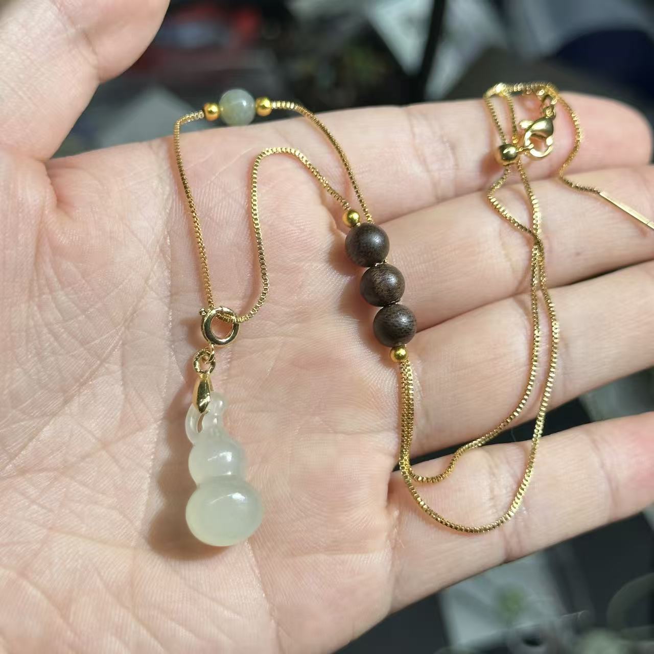 【U70】和田玉葫芦项链多样性发其一