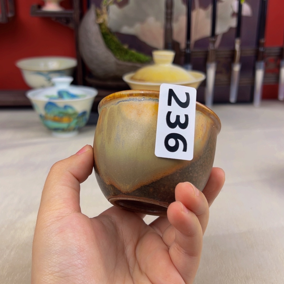 杯子纯手工柴烧主人杯