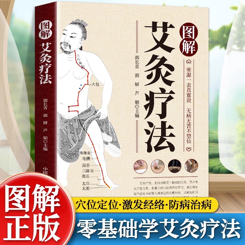 图解艾灸疗法 中医适宜技术操作入门 艾灸草养生穴位对症诊疗艾灸