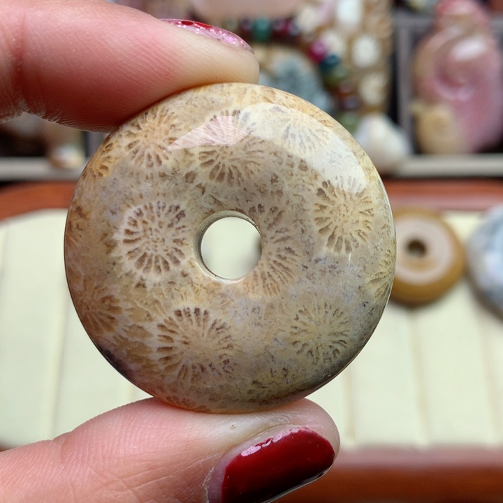 硅化珊瑚（珊瑚玉）颈饰未镶嵌