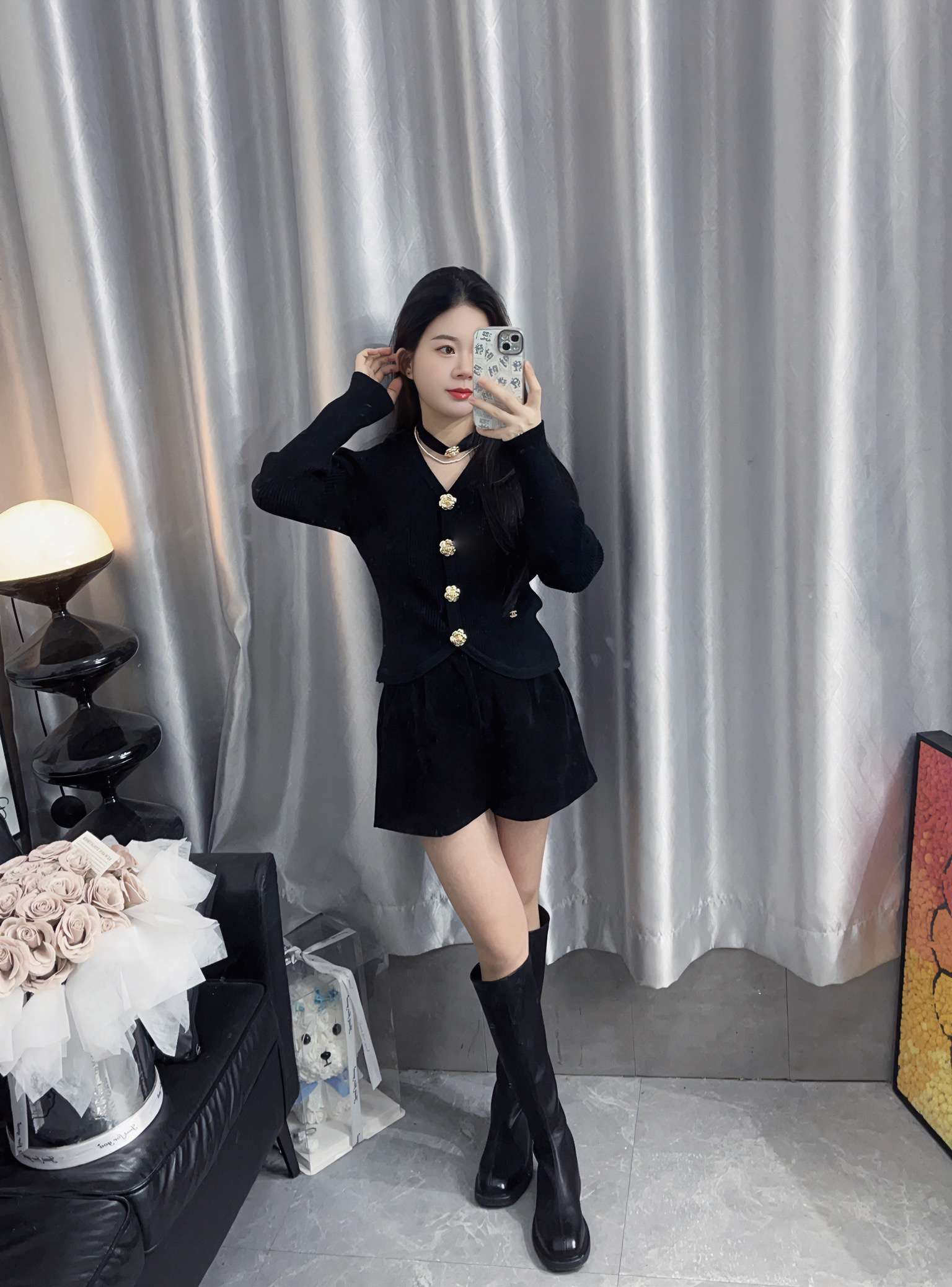 【虎妹推荐】小个子山茶花气质针织上衣