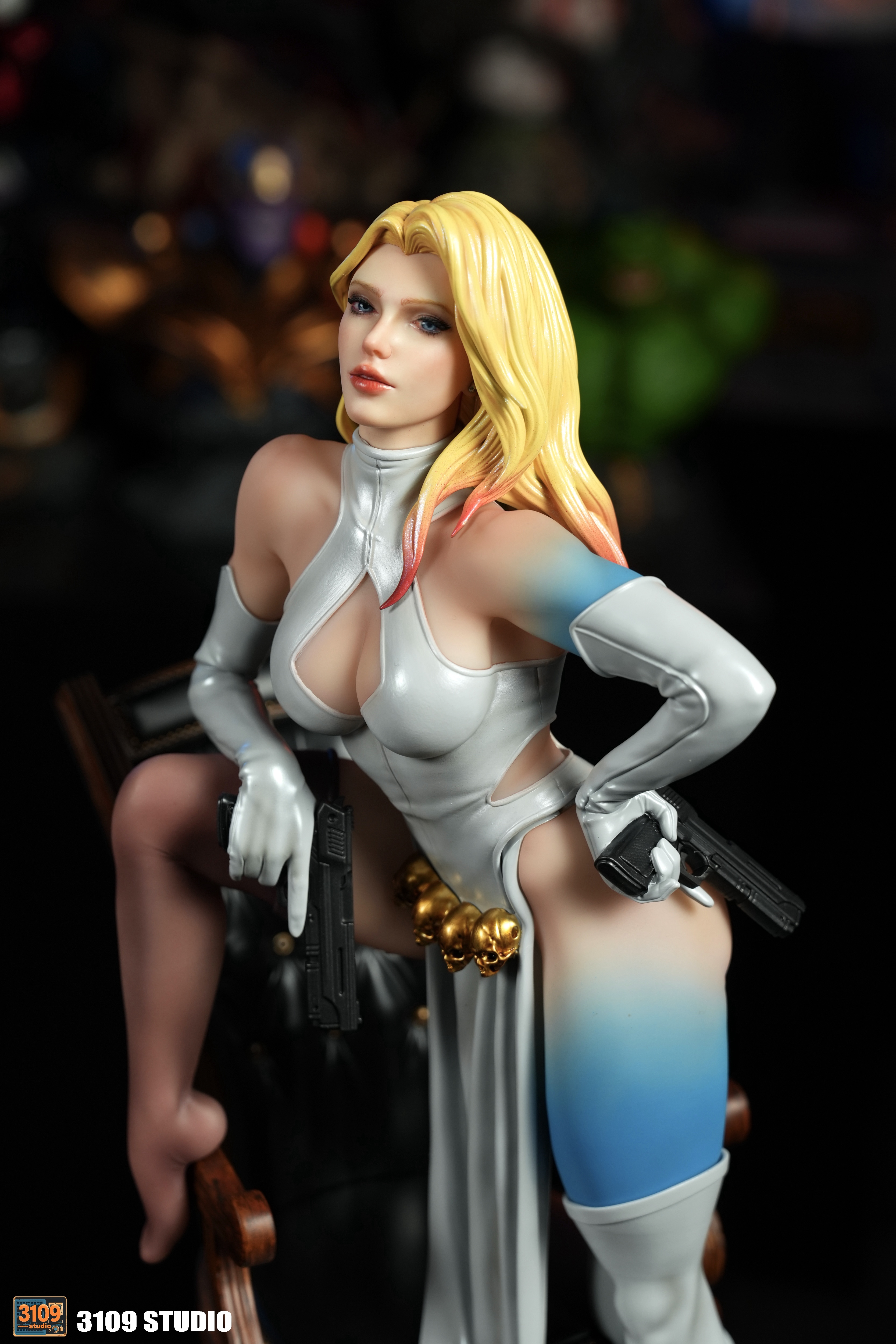 【3109 卡】漫威 X战警 魔形女 万磁王 X博士 白皇后 手办 雕像 GK