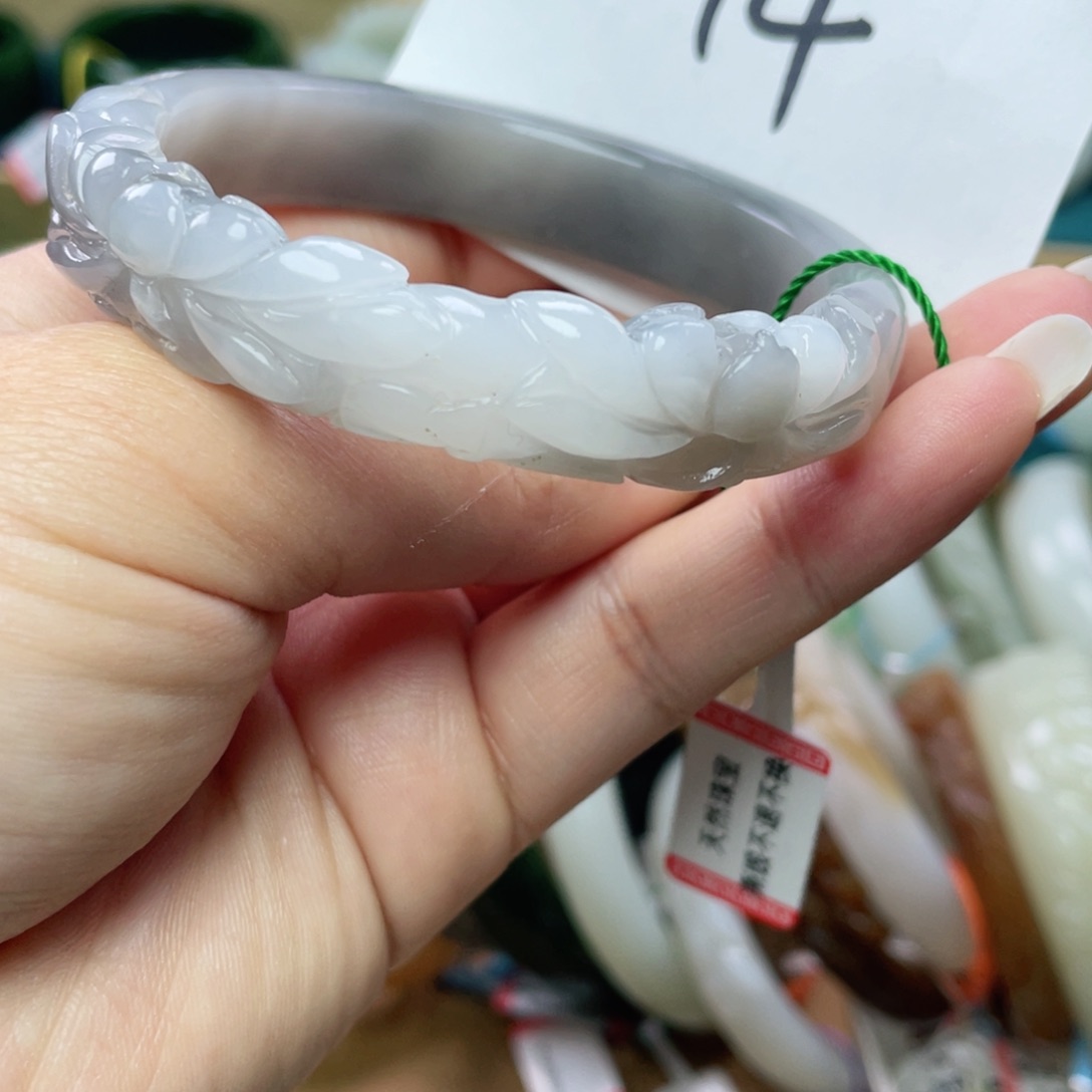 未镶嵌手镯和田玉圈口57