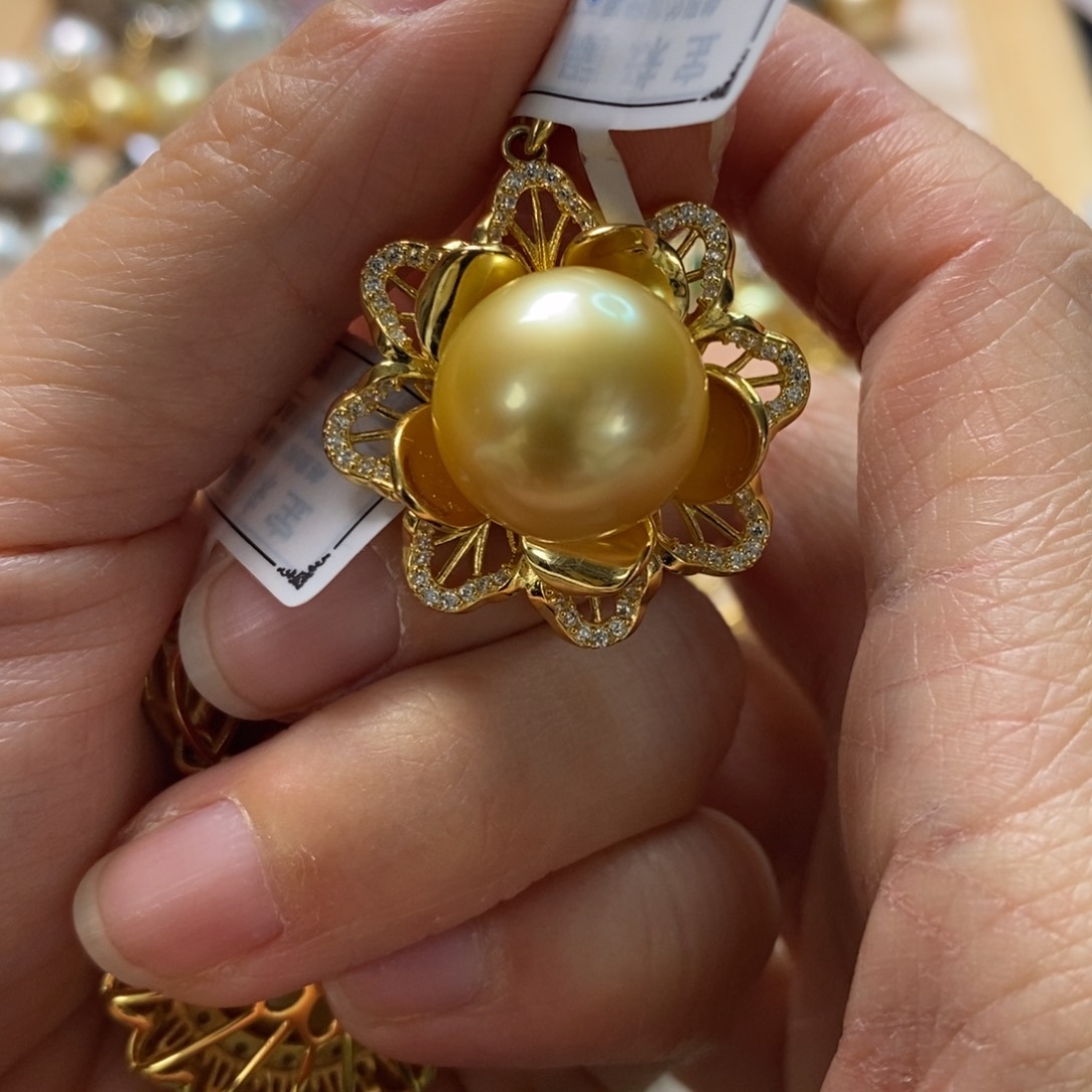 海水珍珠颈饰银S925镶嵌