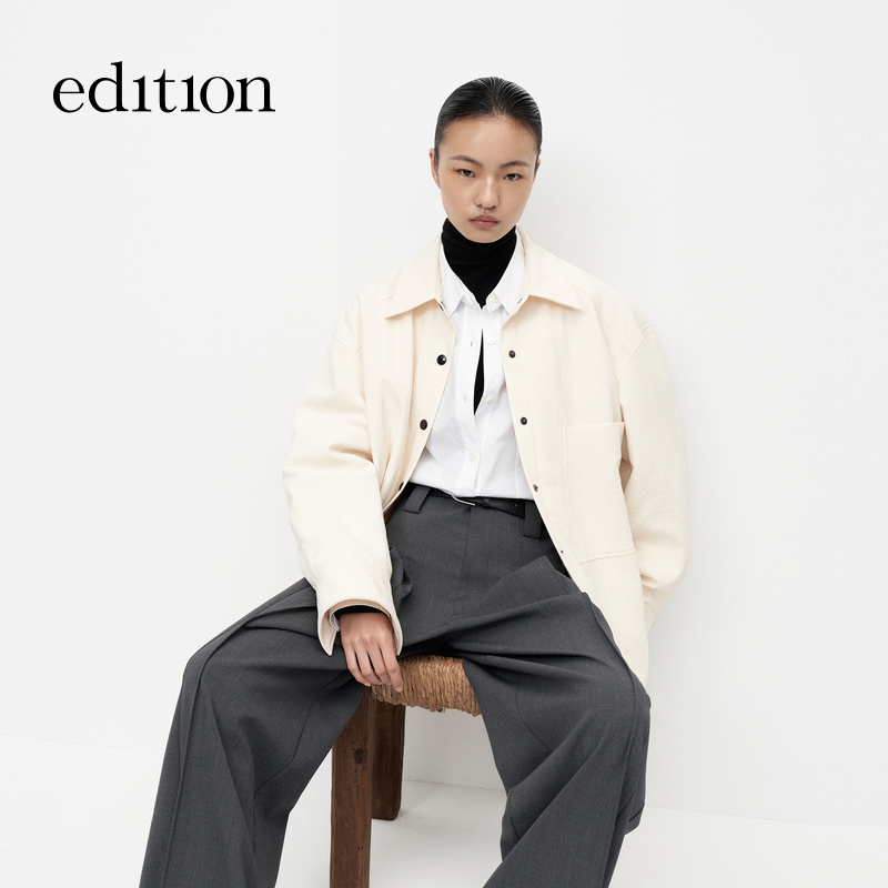 【赵老板专属】edition款中性风衬衫式鹅绒羽绒服#EBC3JKT002