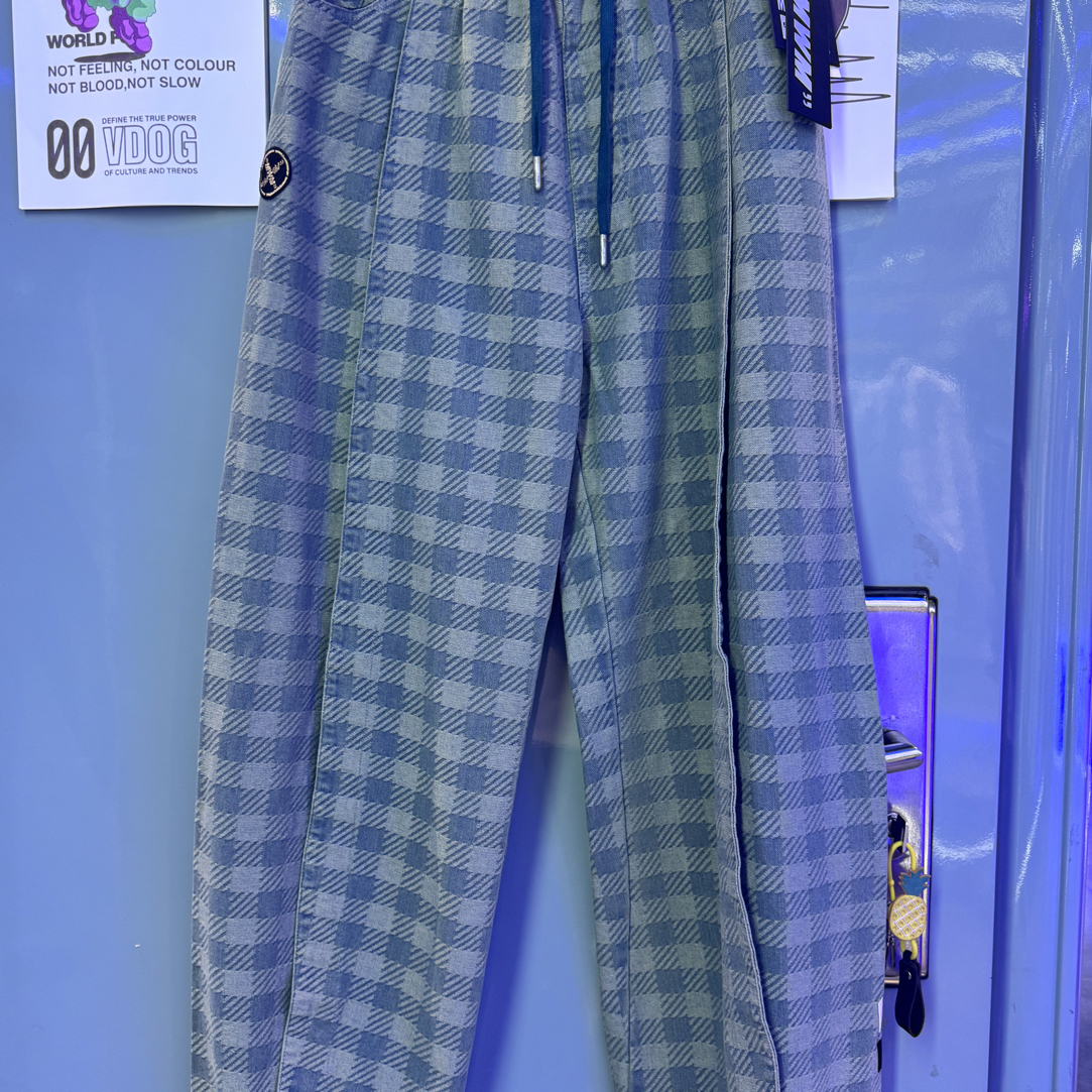 OOXOO52056时尚阔腿弯刀牛仔裤裤子