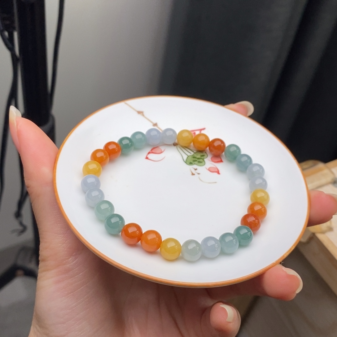 翡翠未镶嵌手链翡翠y535 卡7.1