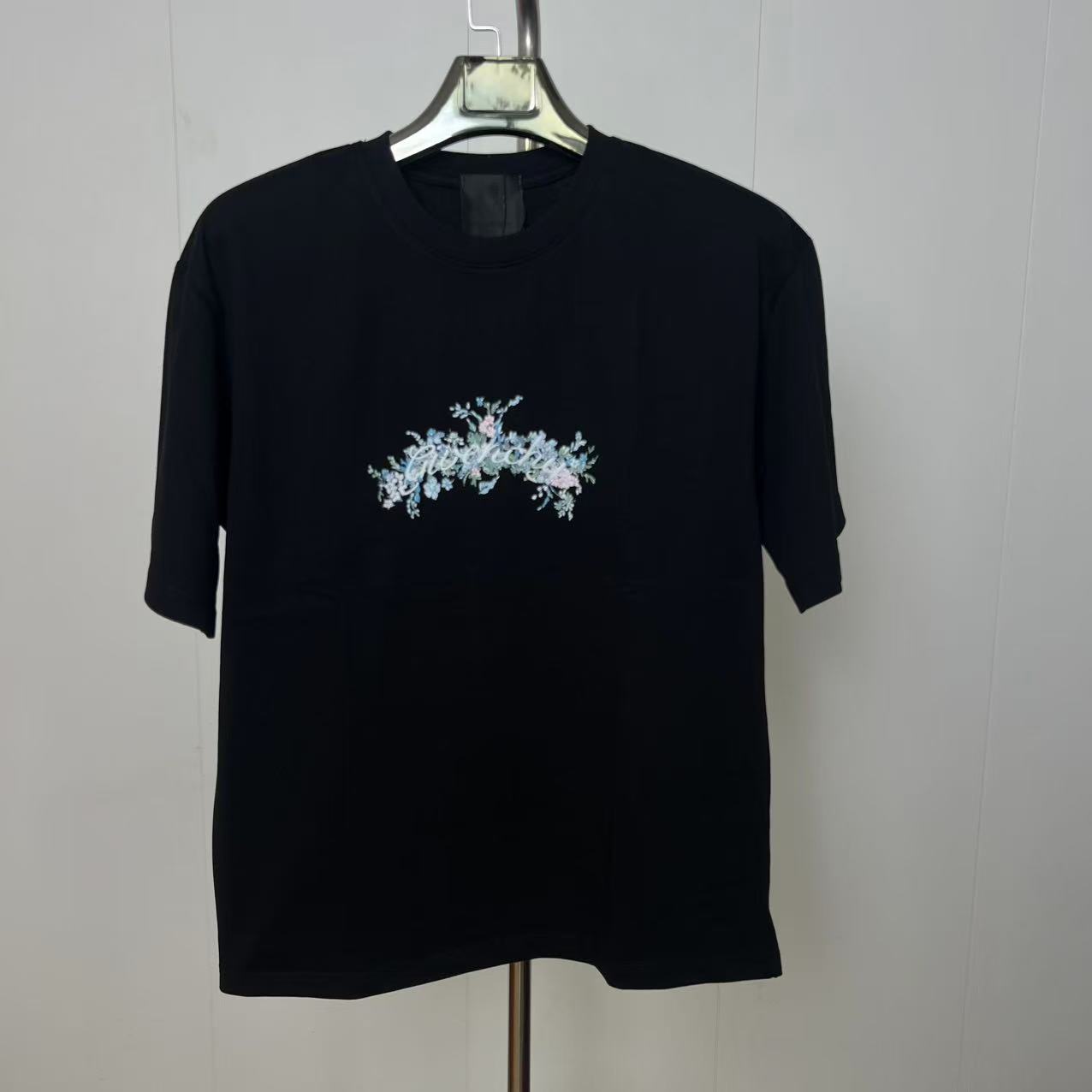 99新 Givenchy/纪梵希 男士花草Logo圆领短袖T恤 xx7014