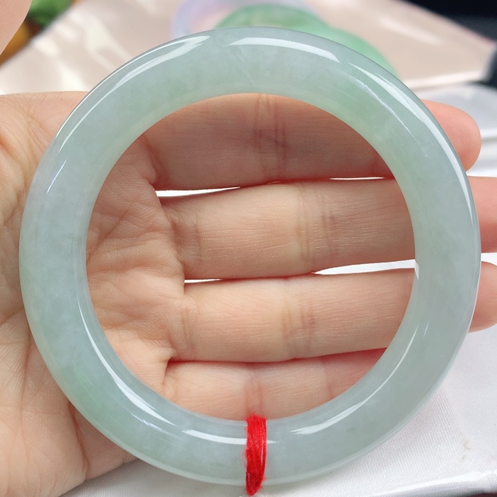 翡翠手镯未镶嵌胖圆57