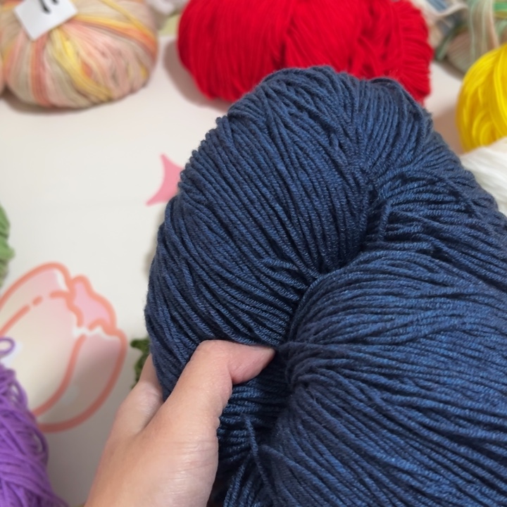 三醋酯纤维4股藏蓝5.5两