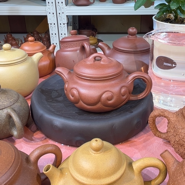 茶案紫砂底槽清仿古如意150c