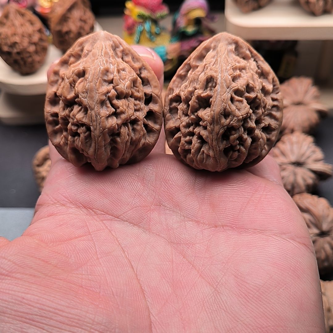 吊坠文玩核桃原装玄武狮子头40尺