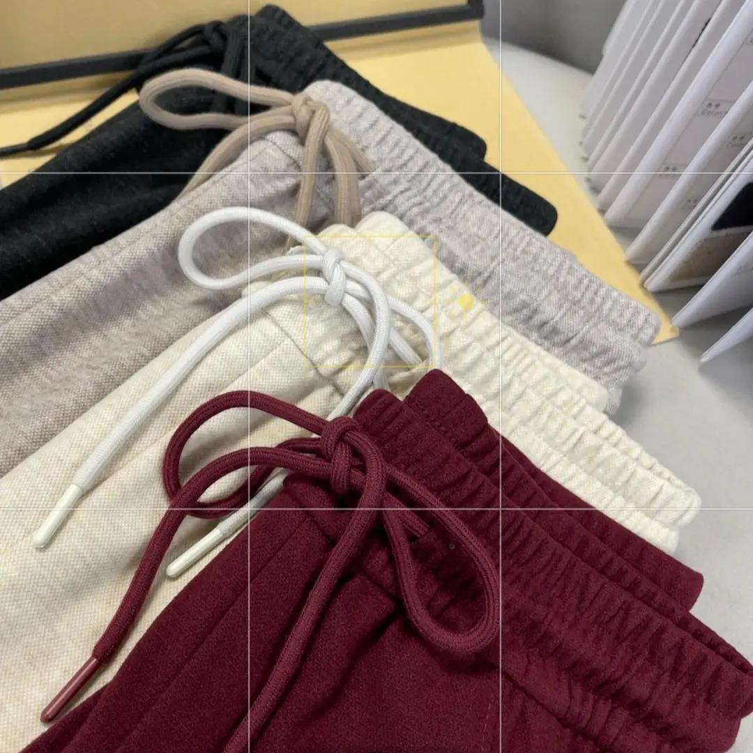 加绒加厚紫薇窄版阔腿裤女士2025秋冬爆款韩版休闲高腰显瘦直筒裤