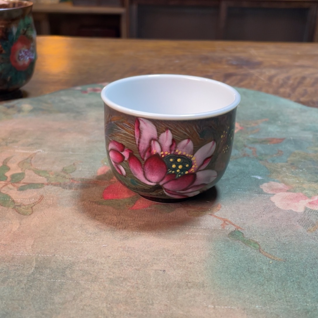 柴烧纯手工手绘陶瓷