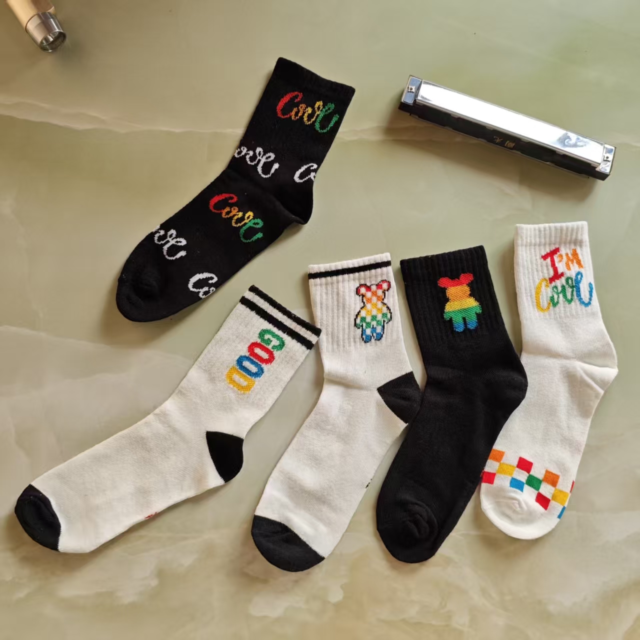 10双纯棉童袜冬款纯棉直接拍不过款