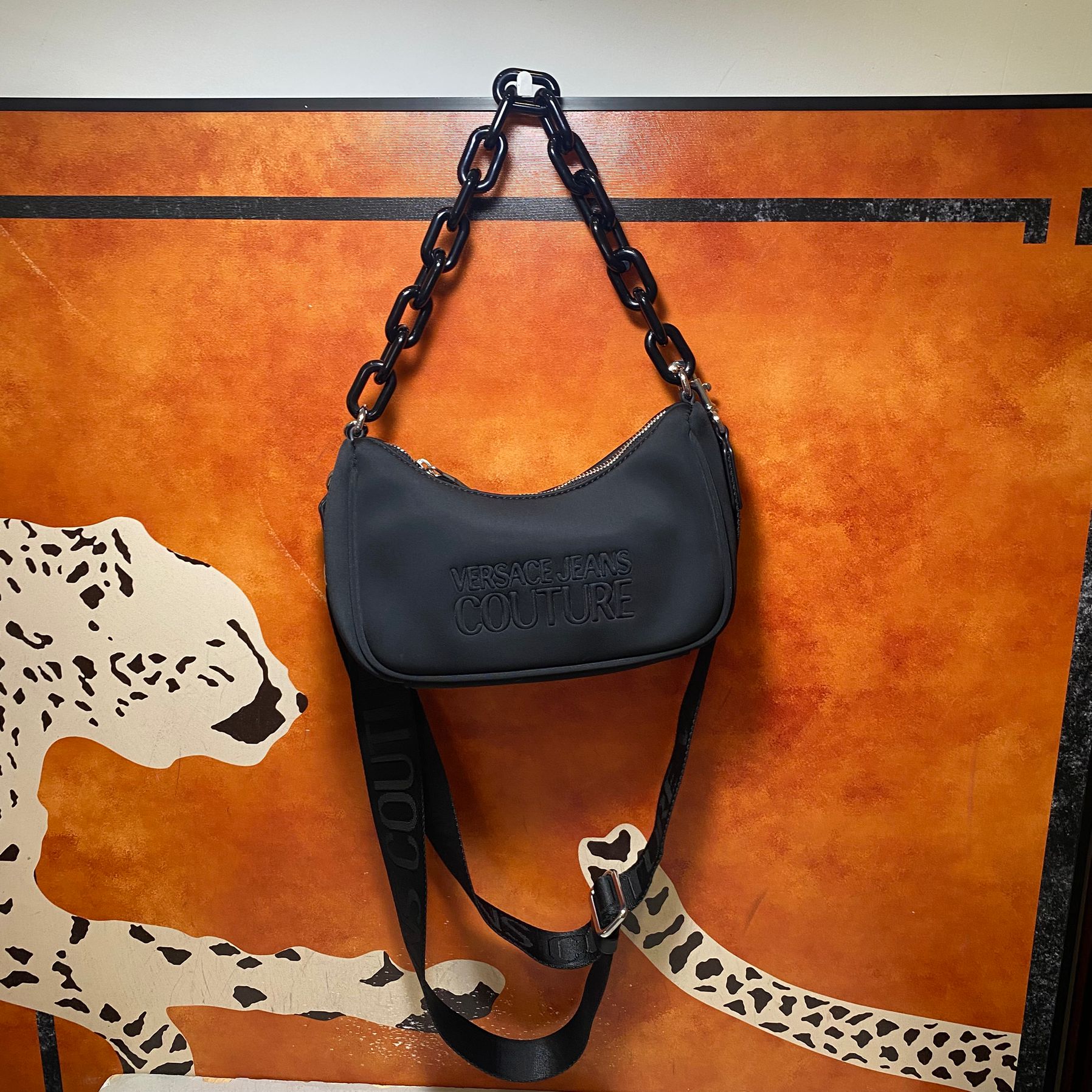 95新 VERSACE/范思哲 15938斜挎包帆布
