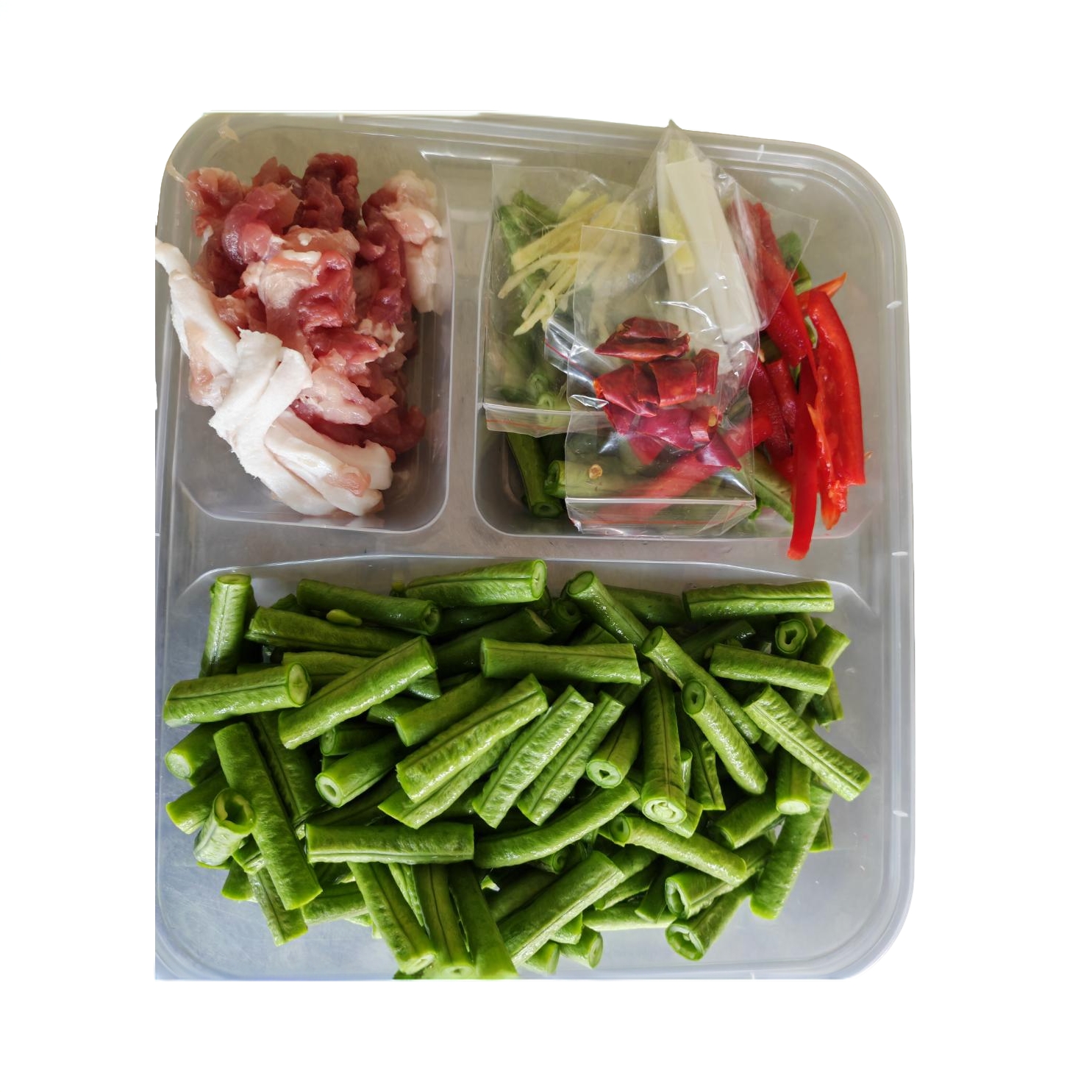 【净菜】豆角肉丝