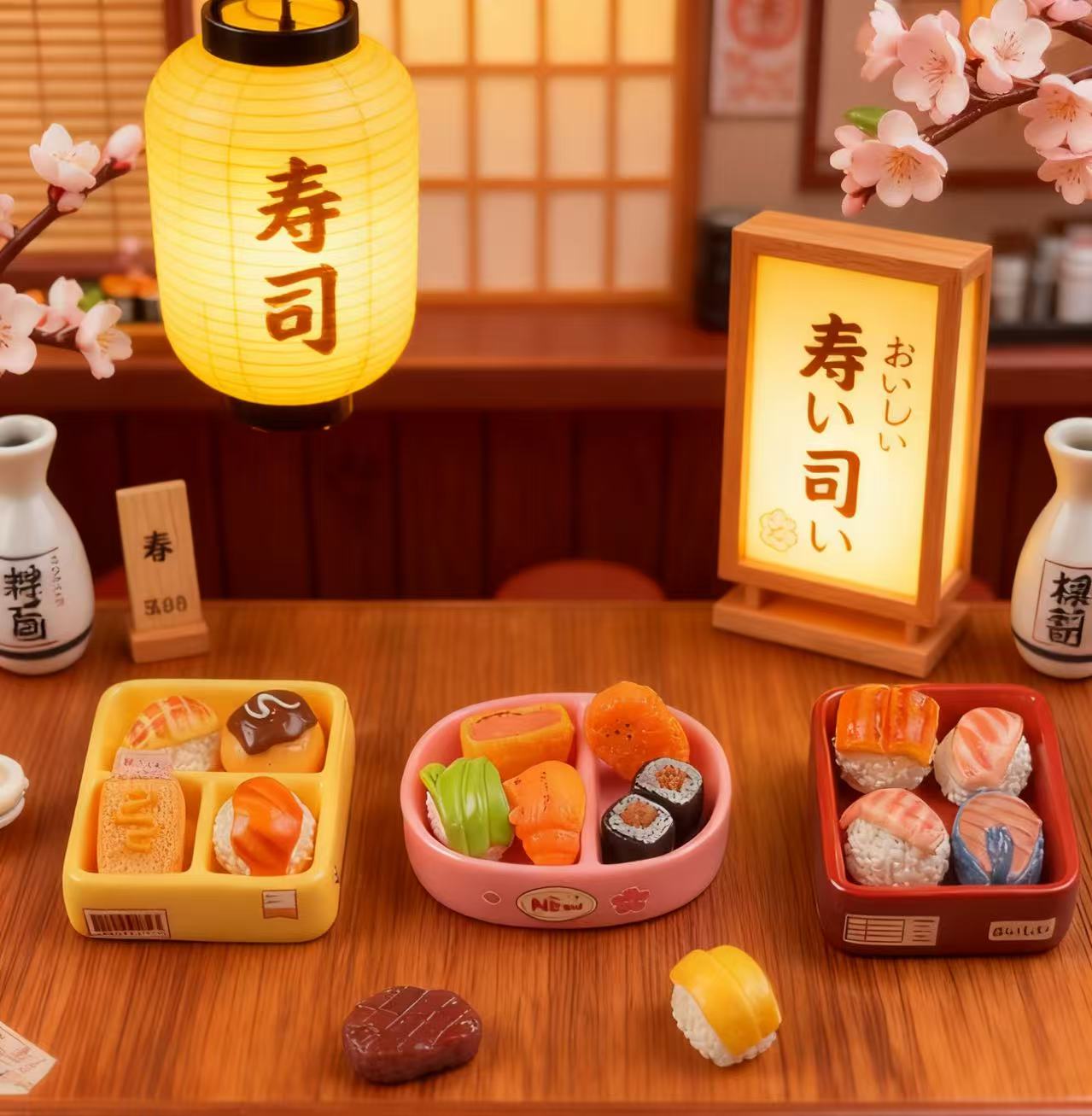 【寿司套餐】仿真食玩diy树脂配件手机饰品