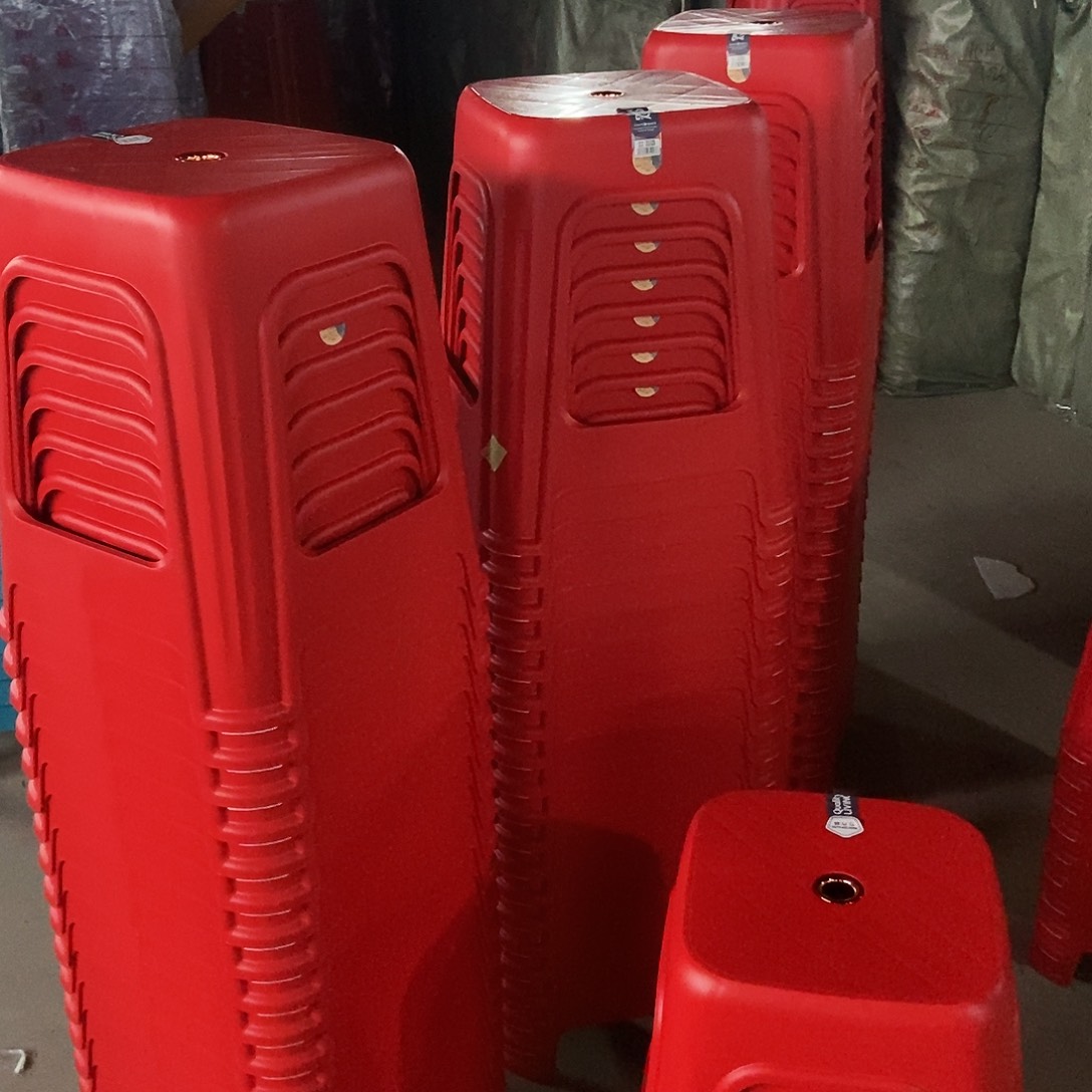 PP1028特厚加大餐桌大凳18个装红色