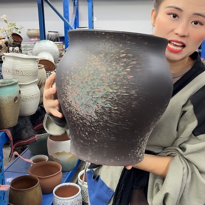 25×32 -粗陶花盆有孔-买买买