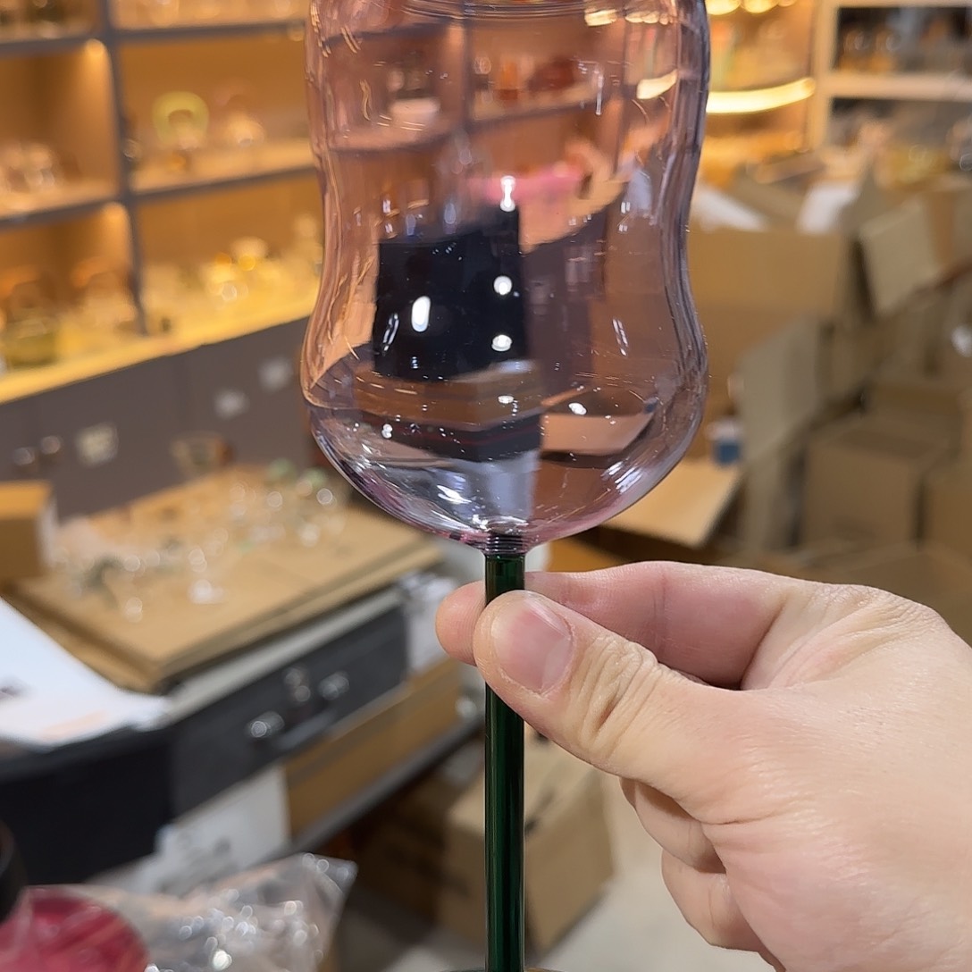 981号高硼硅紫色高脚杯