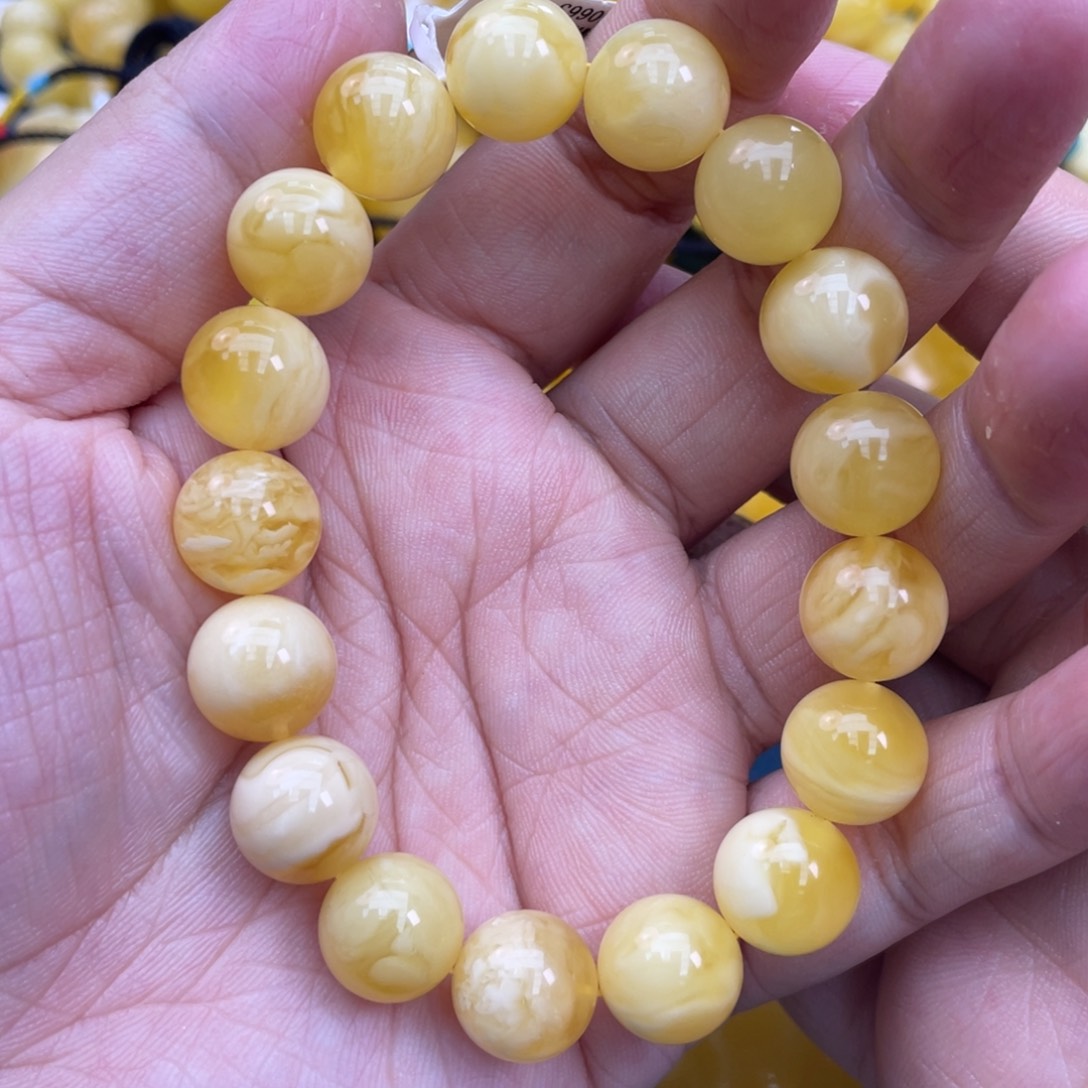 琥珀裸石未镶嵌琥珀蜜蜡12m m