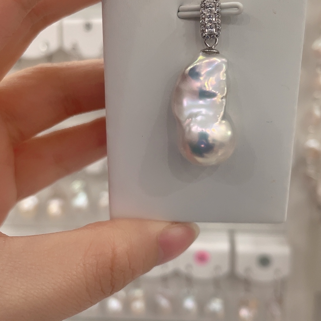 春***-未镶嵌淡水珍珠吊坠(赠链)