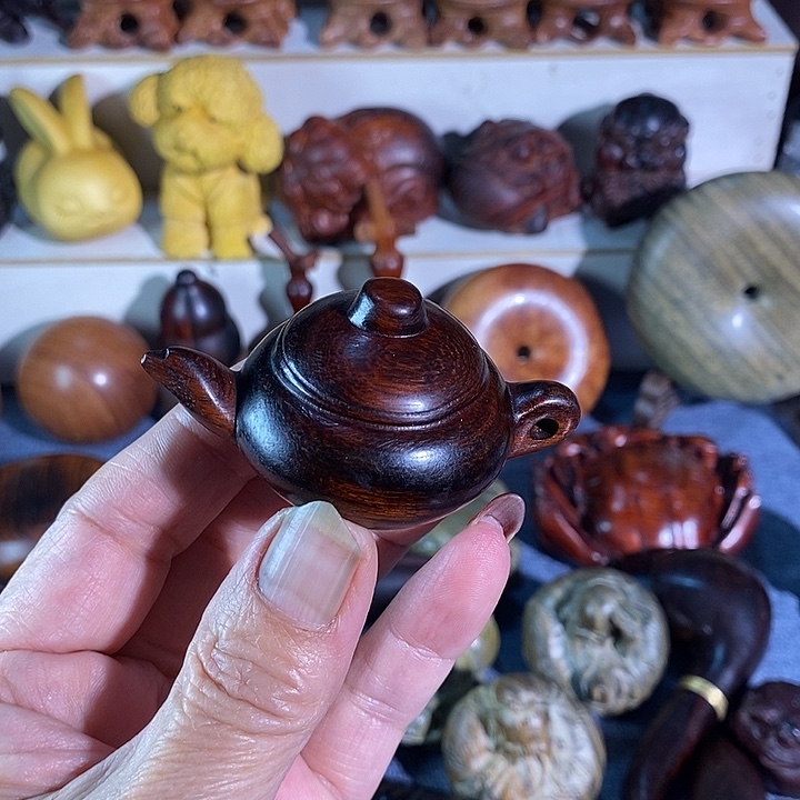 非洲紫檀（红花梨）把把壶