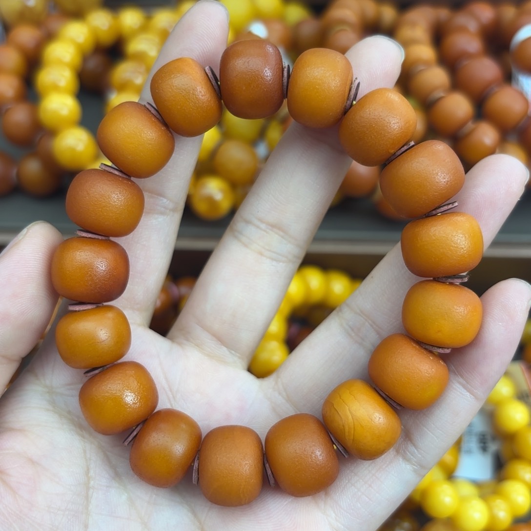 未镶嵌琥珀手链蜜蜡