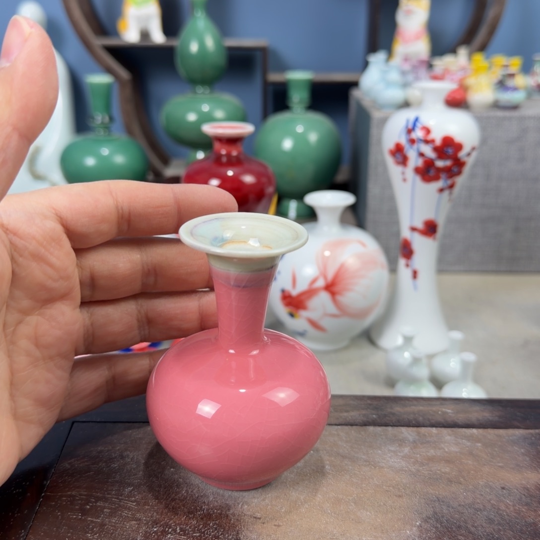 陶瓷手工小花器摆件