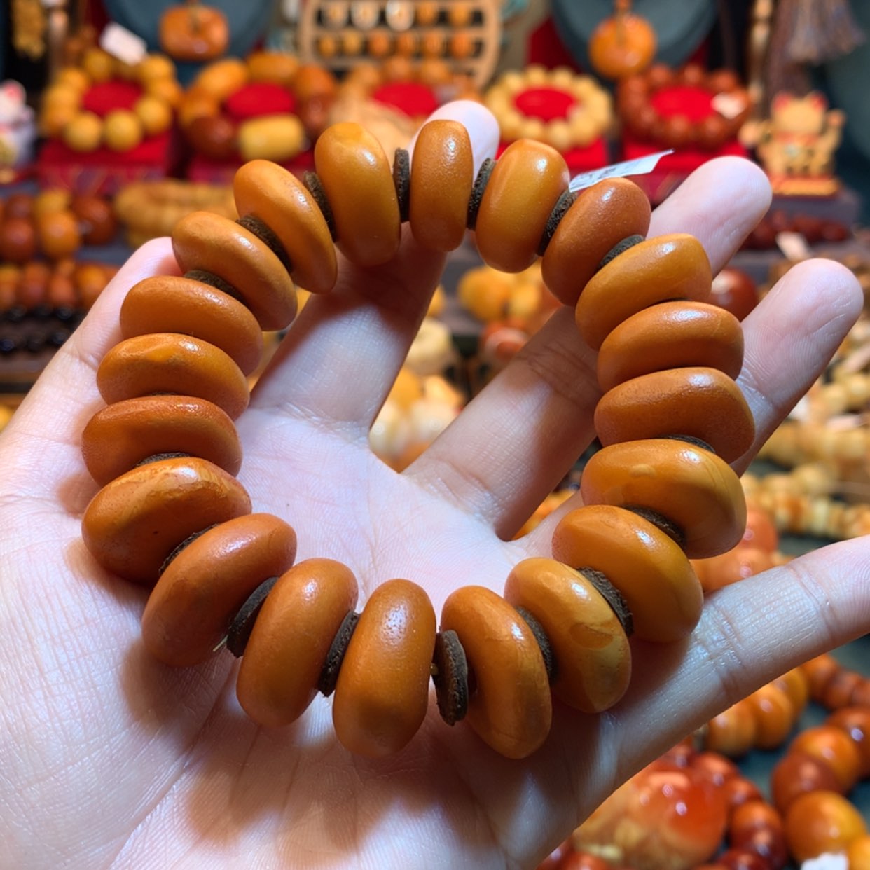 【闪购商品】蜜蜡手串未镶嵌韓*蜜蜡手串