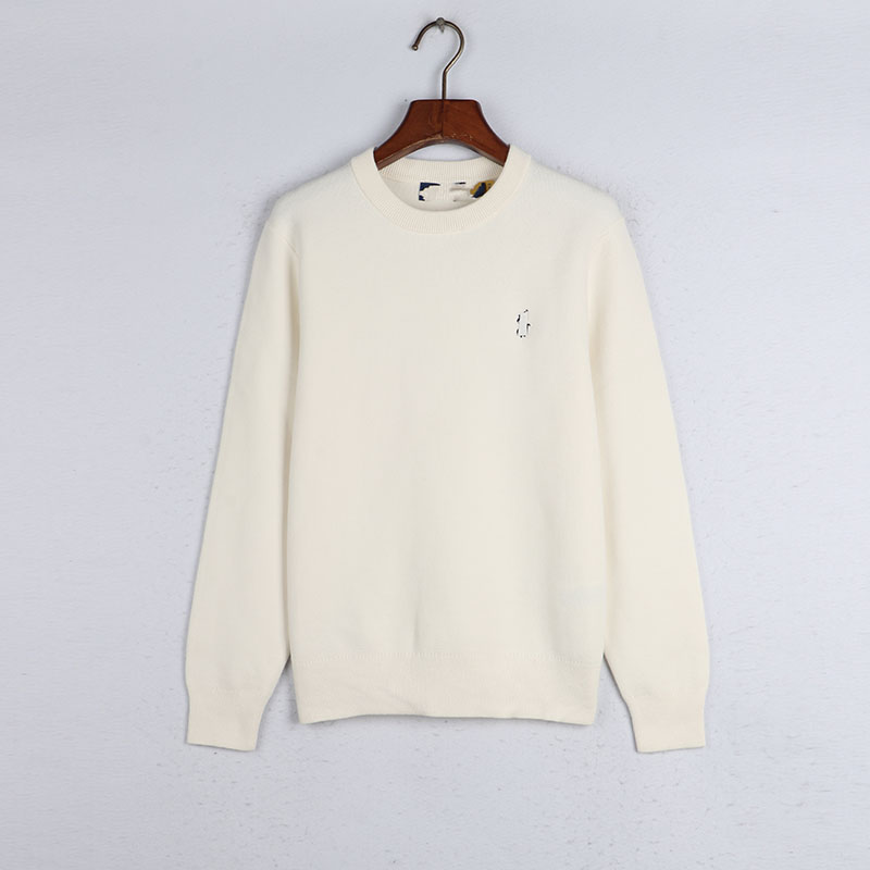 【大春子外贸】外贸原D男女同款秋冬圆领休闲商务风毛衣100棉细线