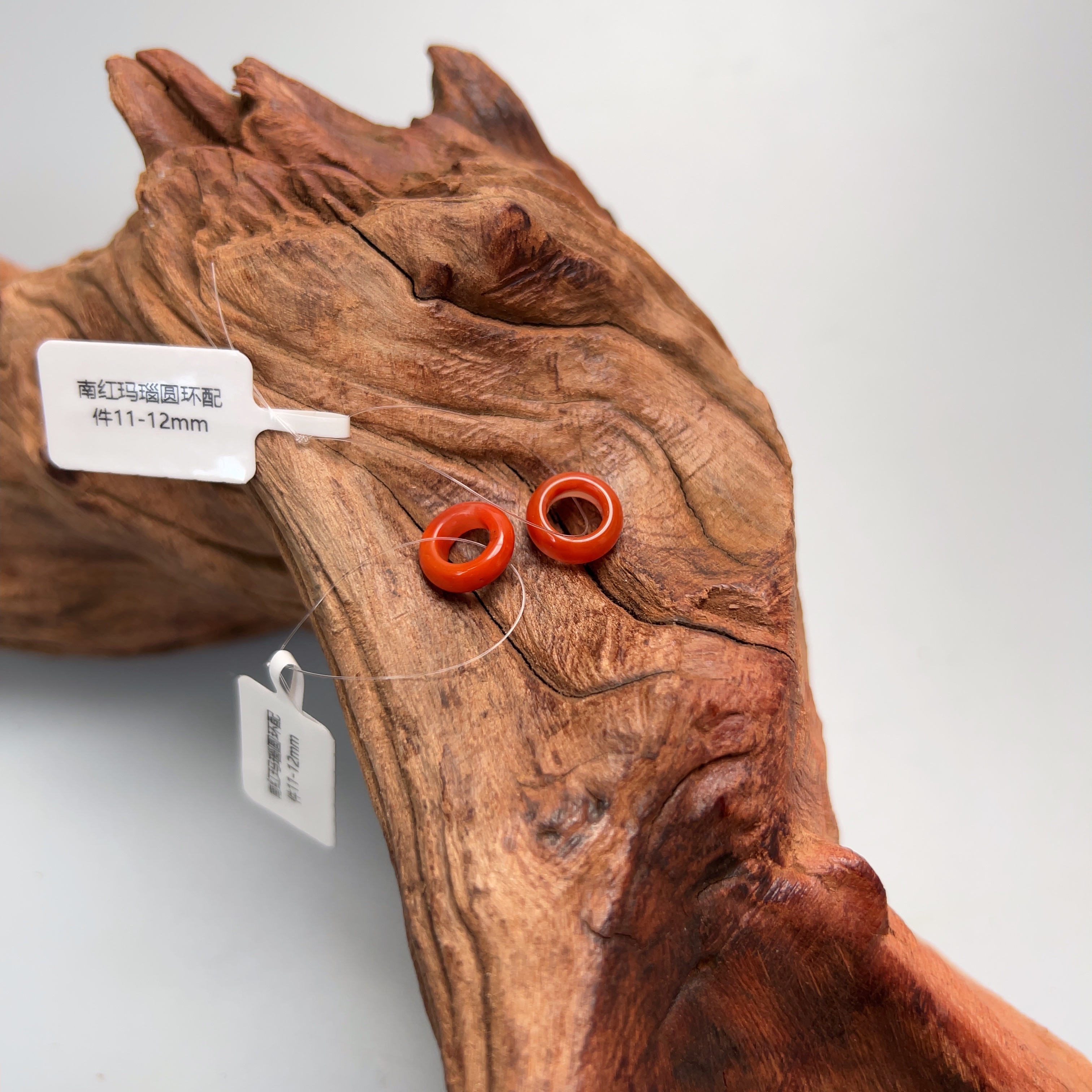 南红玛瑙圆环配件11-12mm（多样性发一）