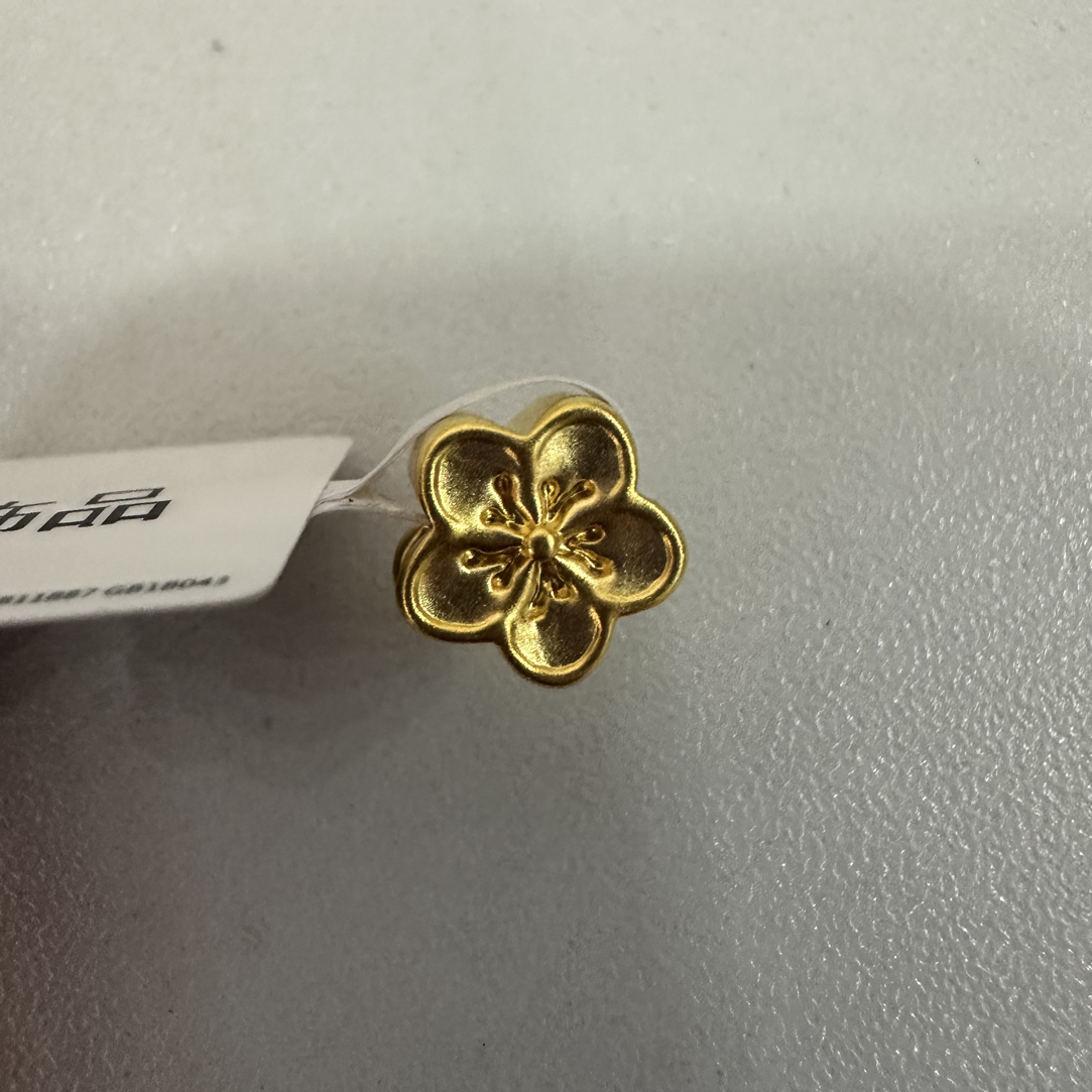 【夏夏专享】足金999 桃花  0.32 纳金添福 GP