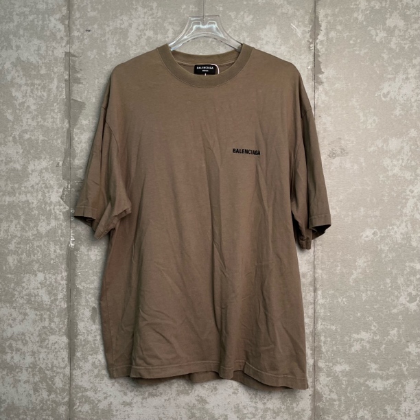 未使用 Balenciaga/巴黎世家 XL*1/前后刺绣logo短袖/17055/JP